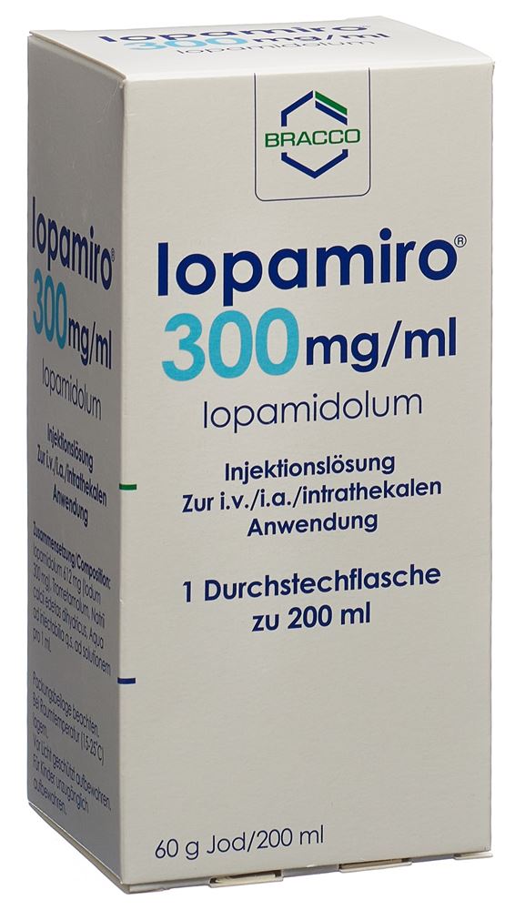 IOPAMIRO Inj Lös 300 mg/ml 200ml Flasche Durchstf 1 Stk, Hauptbild