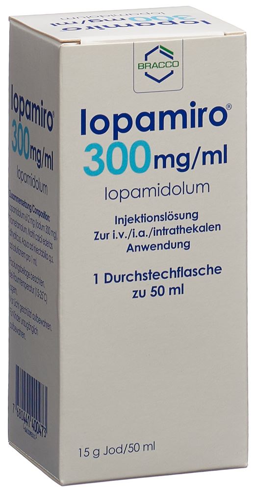 IOPAMIRO Inj Lös 300 mg/ml 50ml Flasche Durchstf 1 Stk, Hauptbild