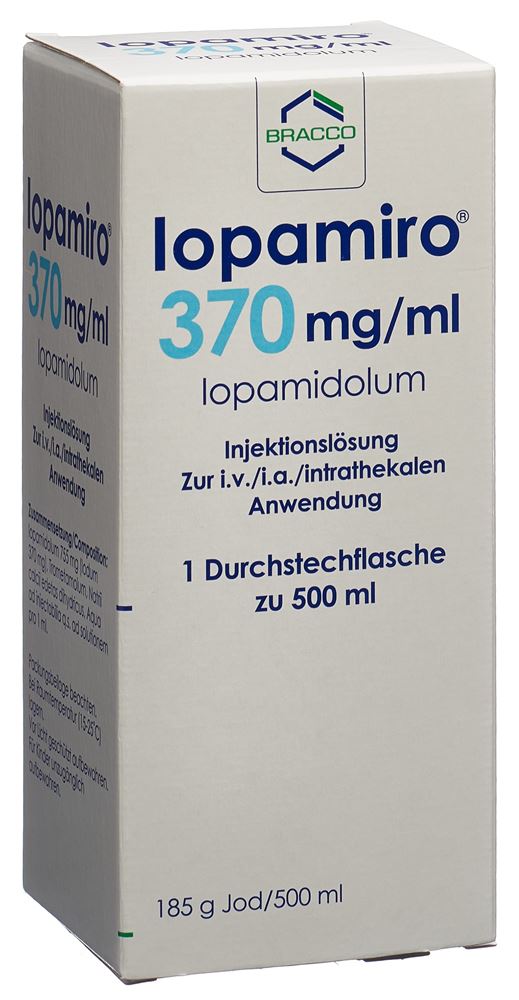 IOPAMIRO Inj Lös 370 mg/ml 500ml Flasche Durchstf 1 Stk, Hauptbild