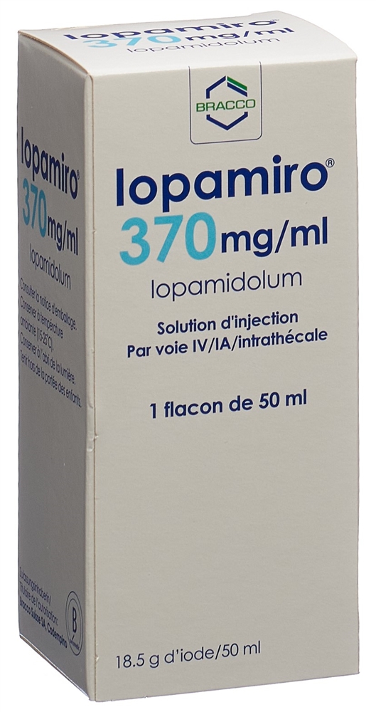 IOPAMIRO Inj Lös 370 mg/ml 50ml Flasche Durchstf 1 Stk, Bild 2 von 2