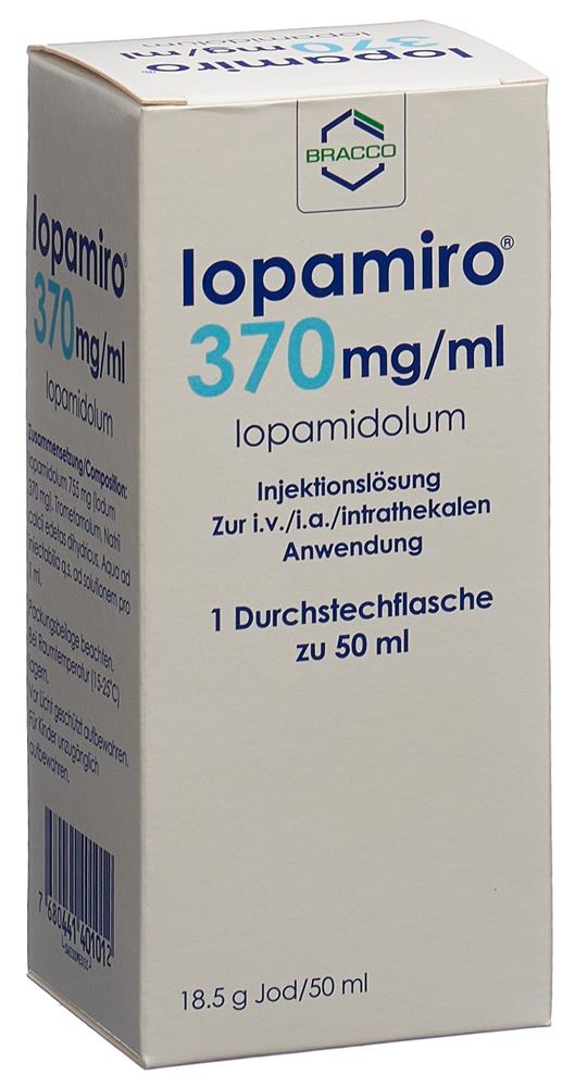 IOPAMIRO Inj Lös 370 mg/ml 50ml Flasche Durchstf 1 Stk, Hauptbild