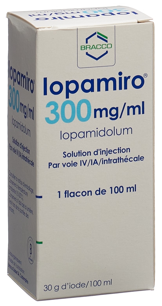 IOPAMIRO sol inj 300 mg/ml 100ml flacon flac 1 pce, image 2 sur 2