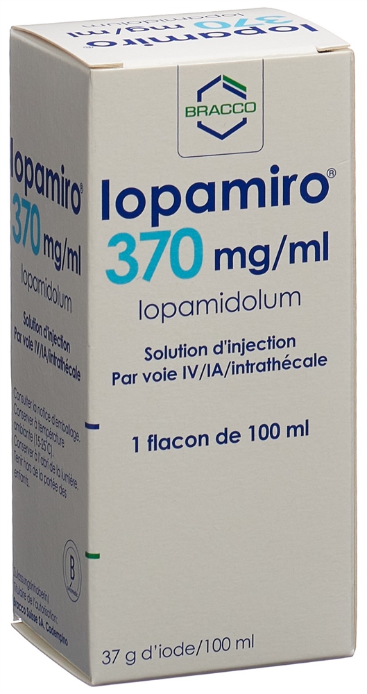 IOPAMIRO sol inj 370 mg/ml 100ml flacon flac 1 pce, image 2 sur 2