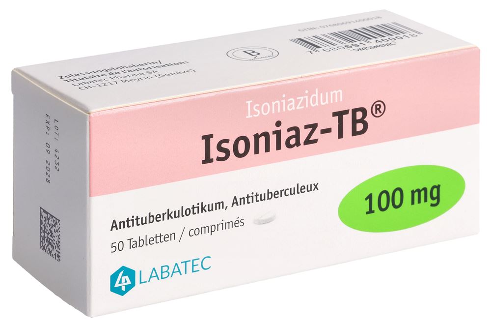 ISONIAZ cpr 100 mg blist 50 pce, image principale