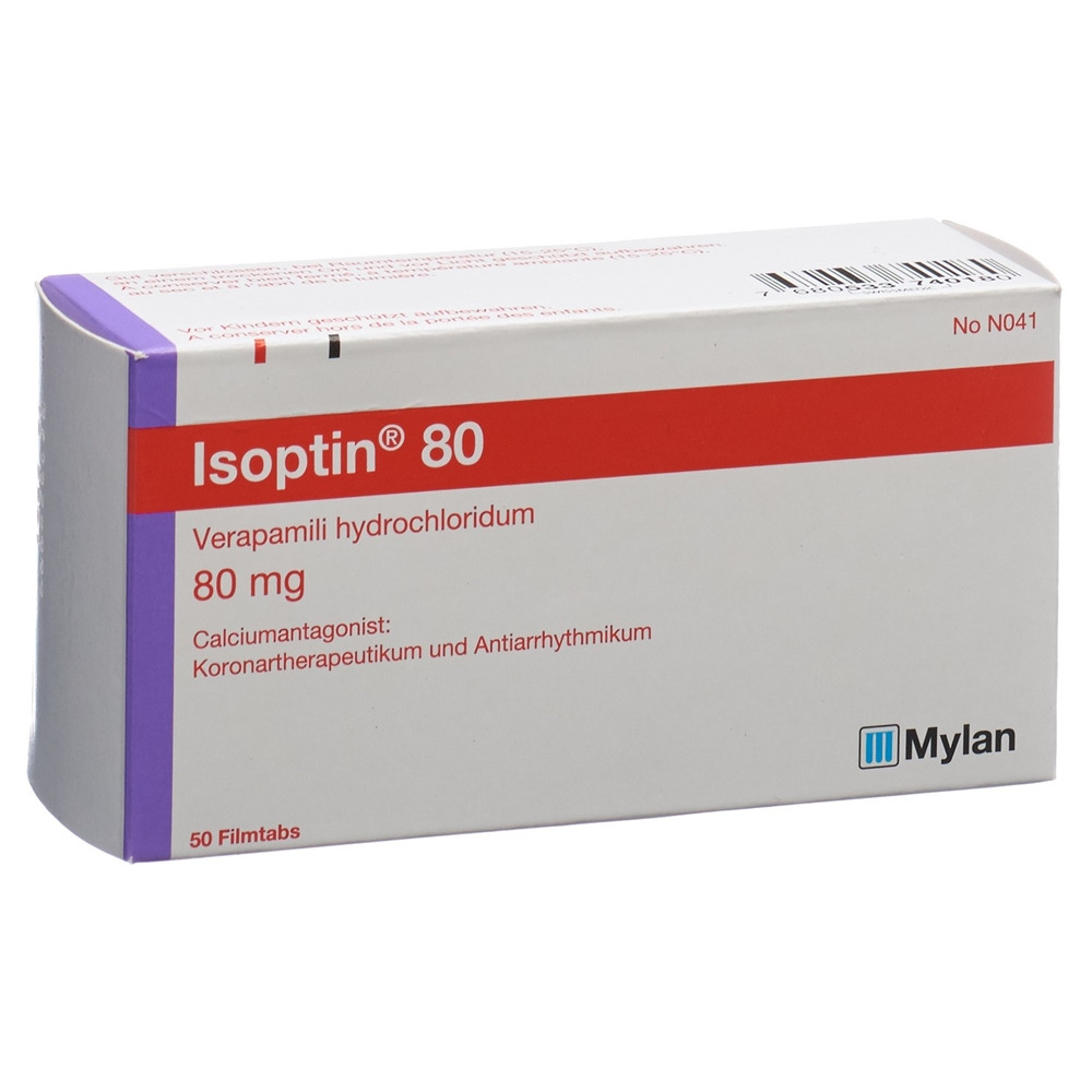 ISOPTIN cpr pell 80 mg blist 50 pce, image principale