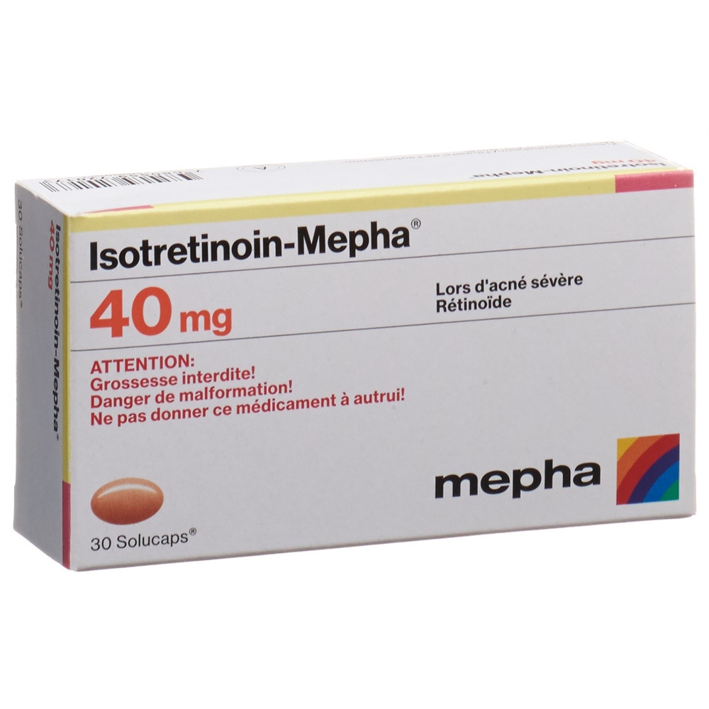 ISOTRETINOINE Mepha 40 mg, image 2 sur 2