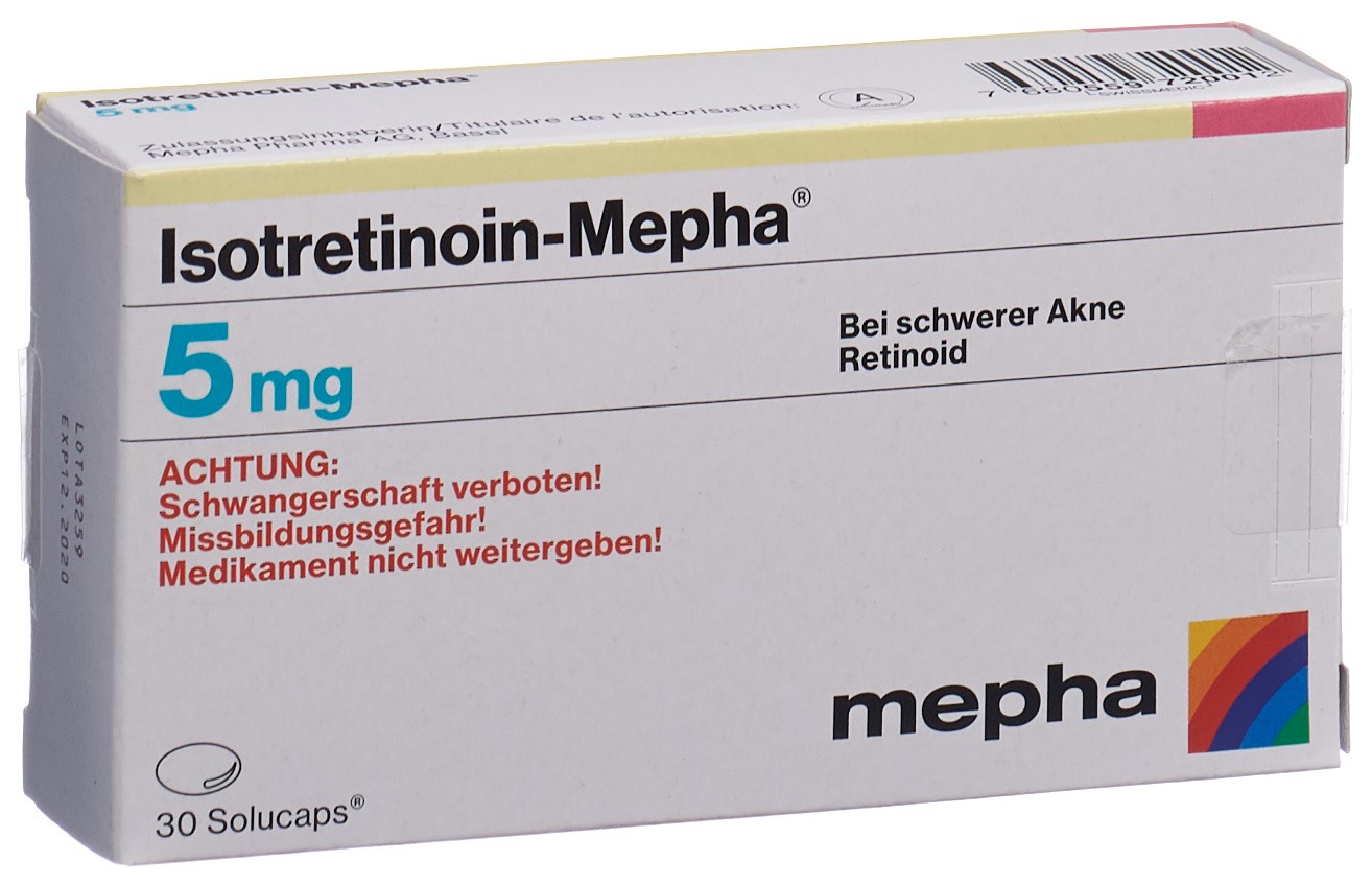 ISOTRETINOINE Mepha 5 mg, image principale