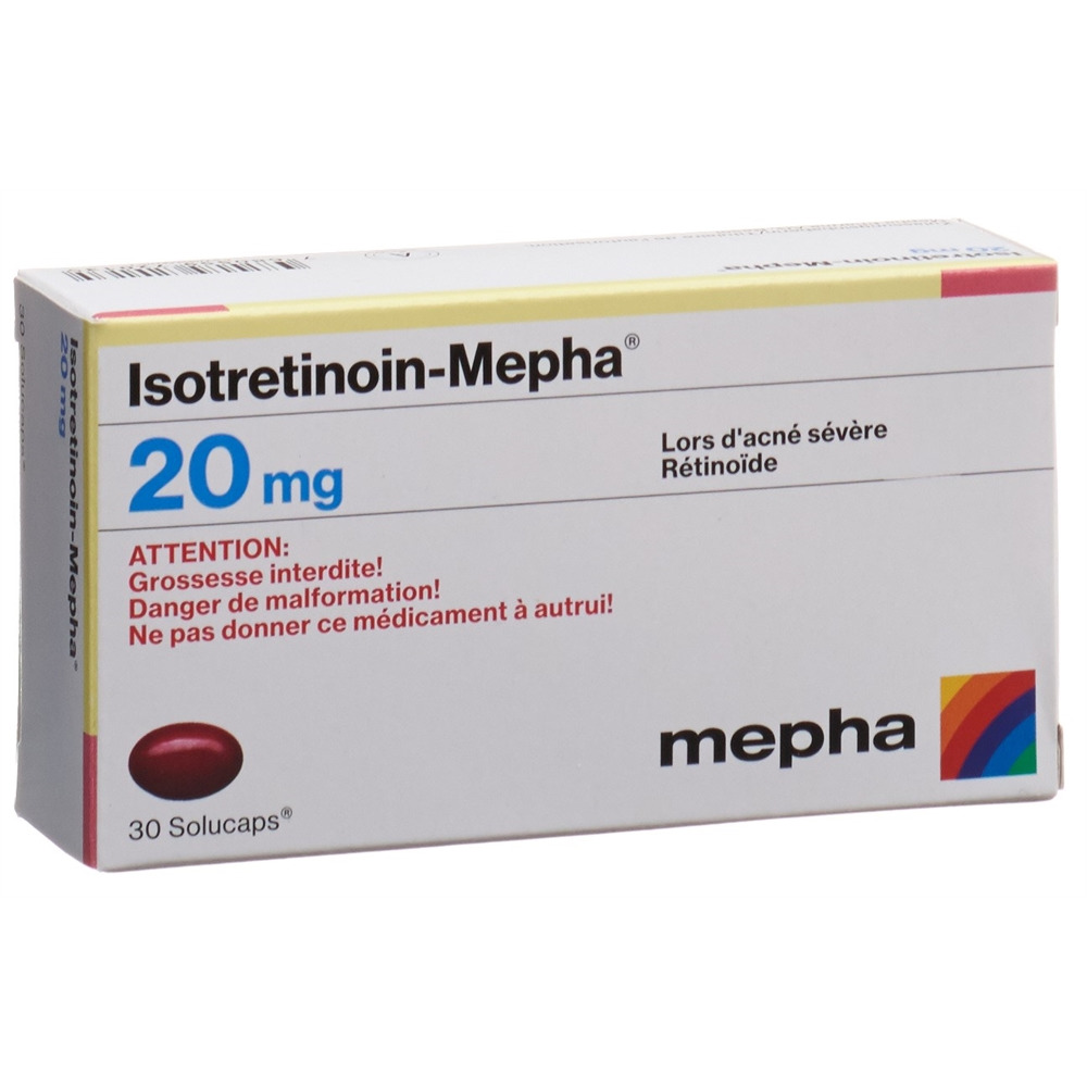 ISOTRETINOINE Mepha 20 mg, Bild 2 von 2