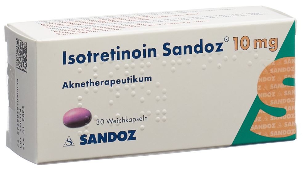 ISOTRETINOINE Sandoz 10 mg, Hauptbild