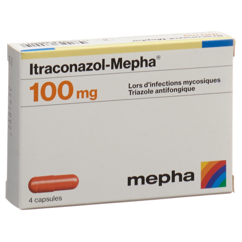 ITRACONAZOLE 4 capsules 100 mg, image 2 sur 2