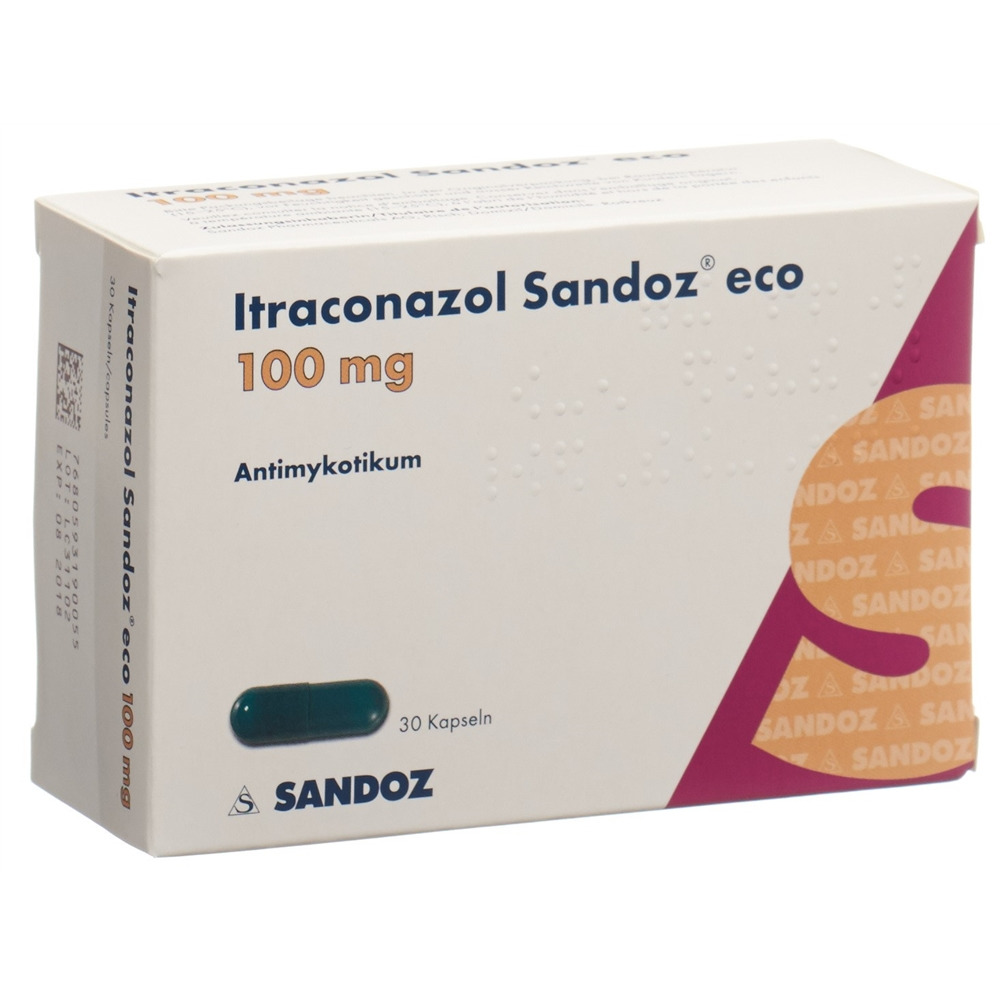 ITRACONAZOLE Sandoz eco 100 mg, image principale