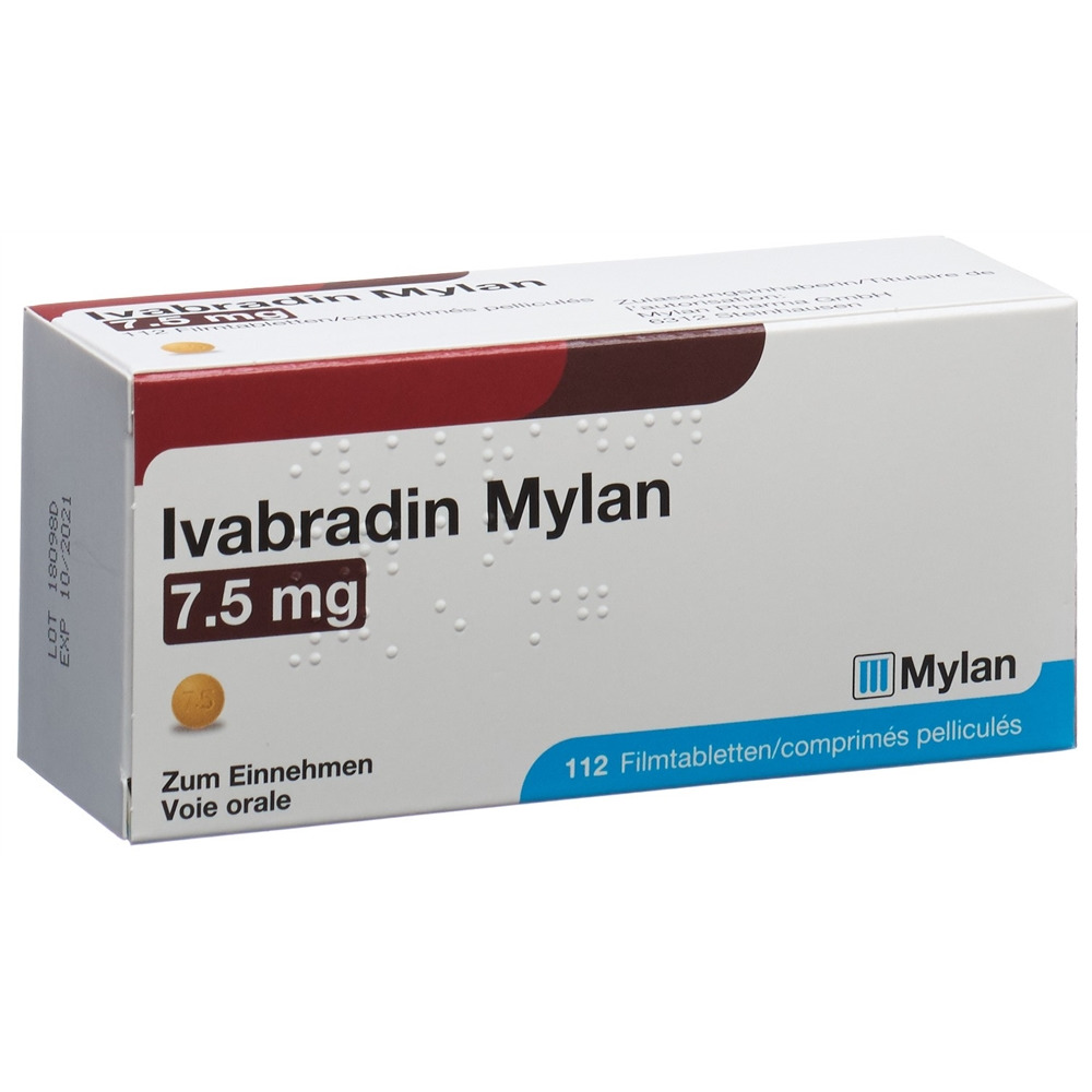 IVABRADINE Mylan 7.5 mg, Hauptbild