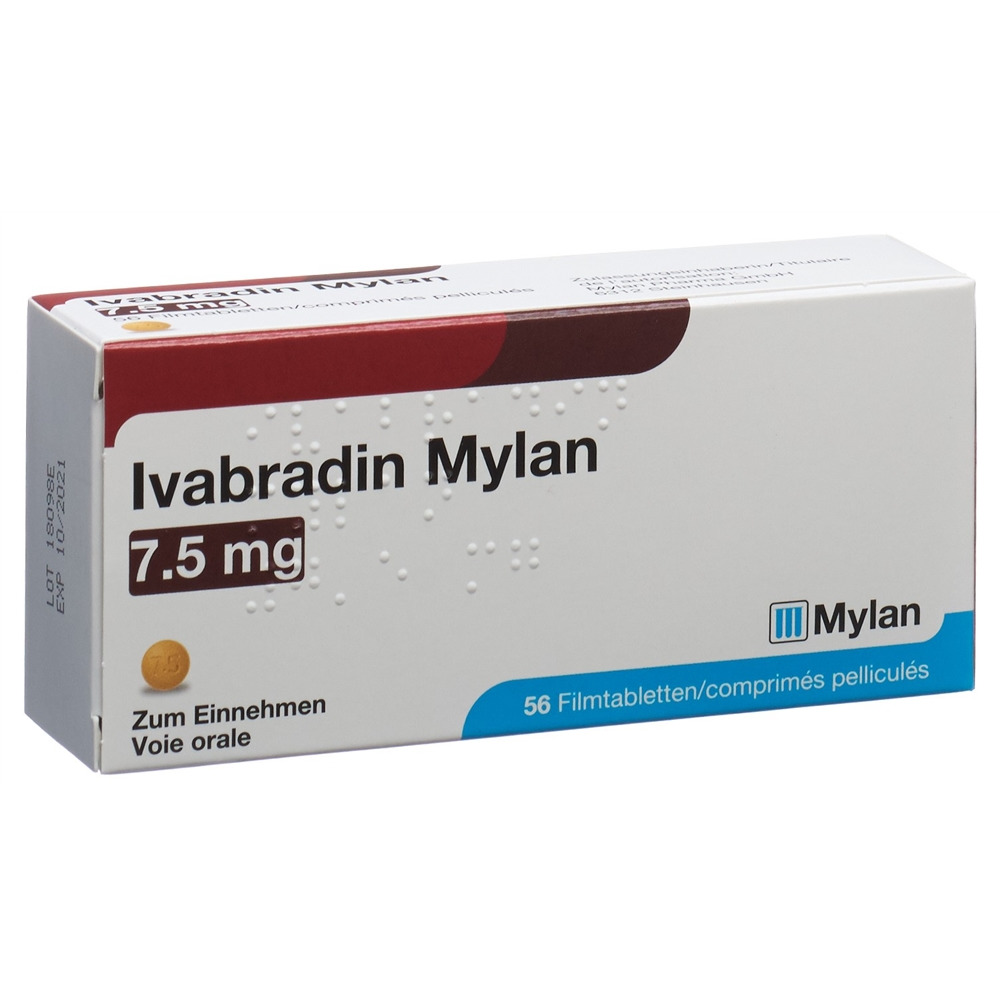 IVABRADINE Mylan 7.5 mg, Hauptbild