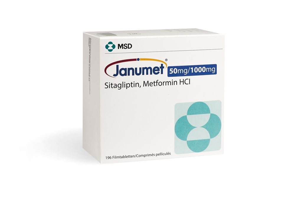 JANUMET cpr pell 50/1000 mg blist 196 pce, image principale