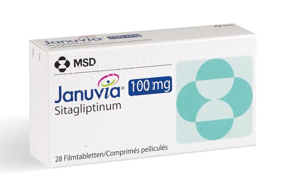 JANUVIA cpr pell 100 mg blist 28 pce, image principale