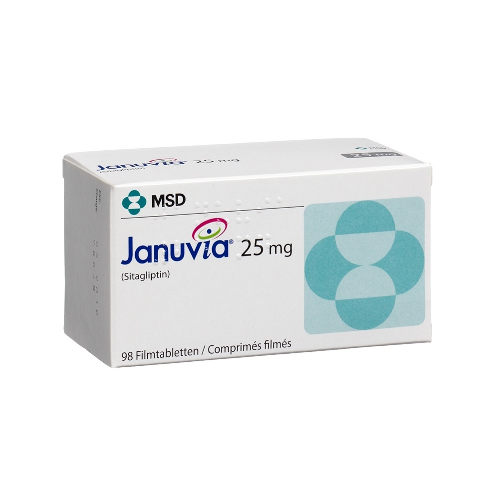 JANUVIA cpr pell 25 mg blist 98 pce, image principale