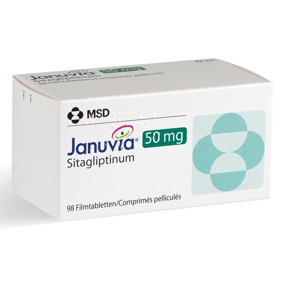 JANUVIA cpr pell 50 mg blist 98 pce, image principale