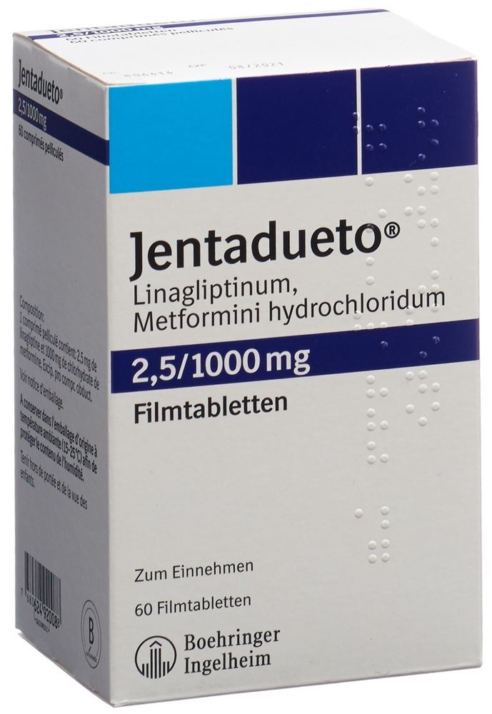 JENTADUETO Filmtabl 2.5 mg/1000 mg Blist 60 Stk, Hauptbild