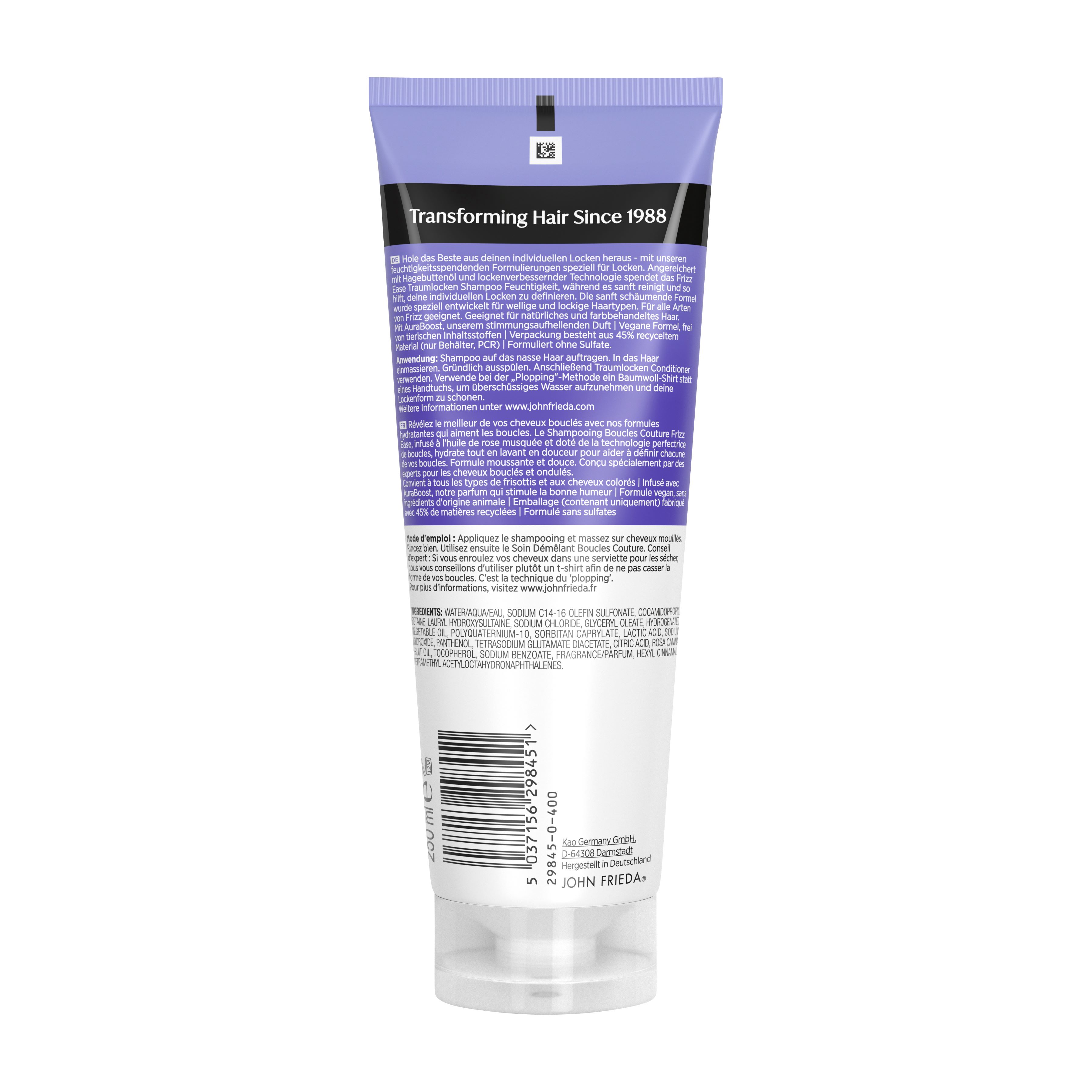 JOHN FRIEDA Frizz Ease shampooing boucles couture, image 2 sur 2