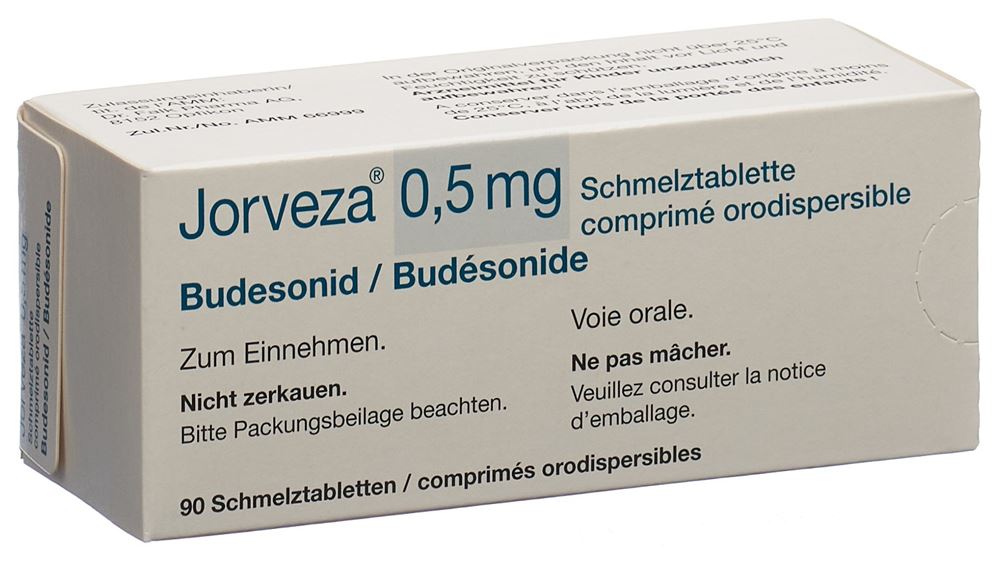 JORVEZA Schmelztabl 0.5 mg Blist 90 Stk, Hauptbild