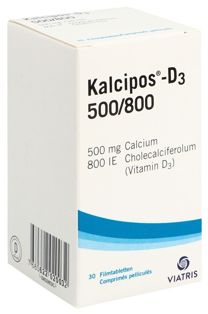 KALCIPOS-D3 cpr pell 500/800 bte 30 pce