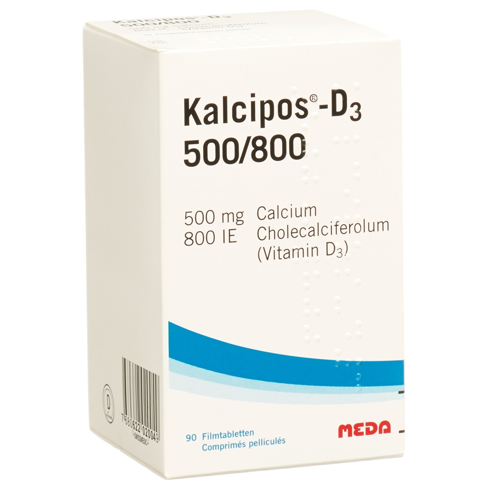 KALCIPOS-D3 cpr pell 500/800 bte 90 pce, image principale