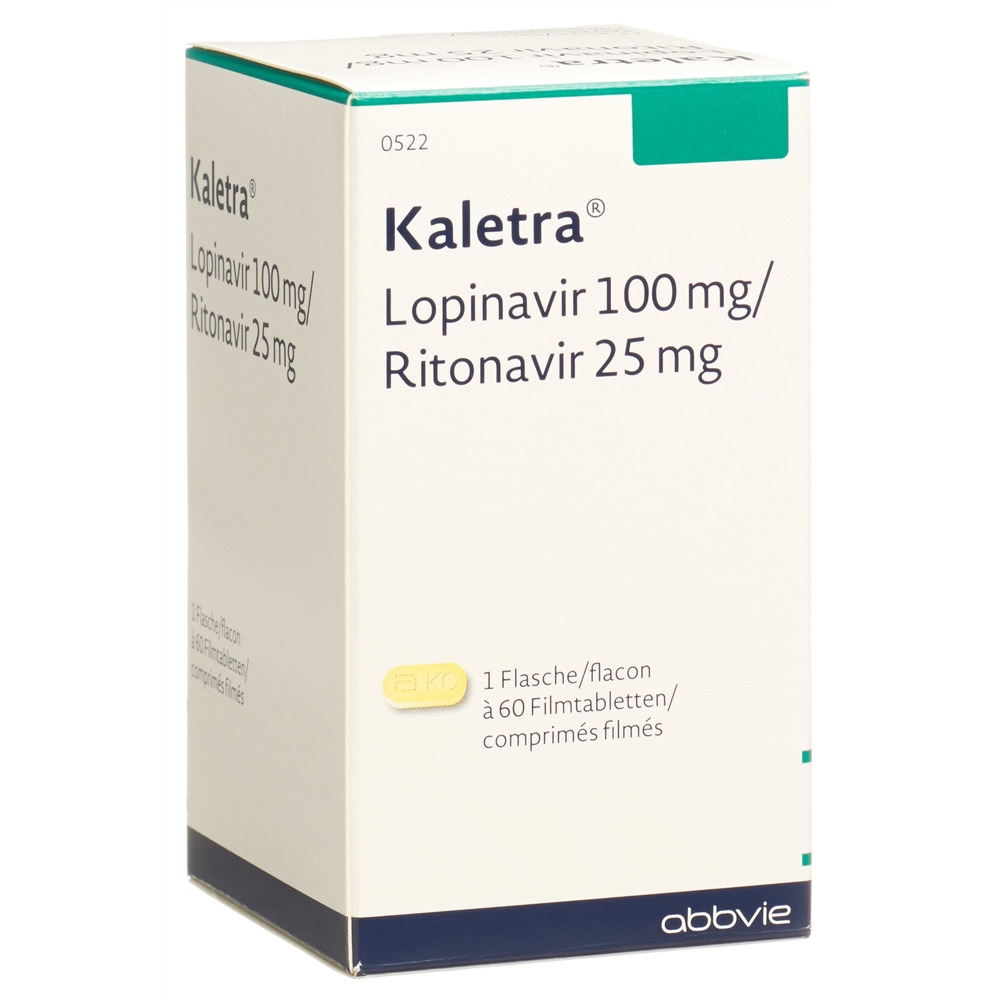 KALETRA cpr pell 100mg/25mg bte 60 pce, image principale