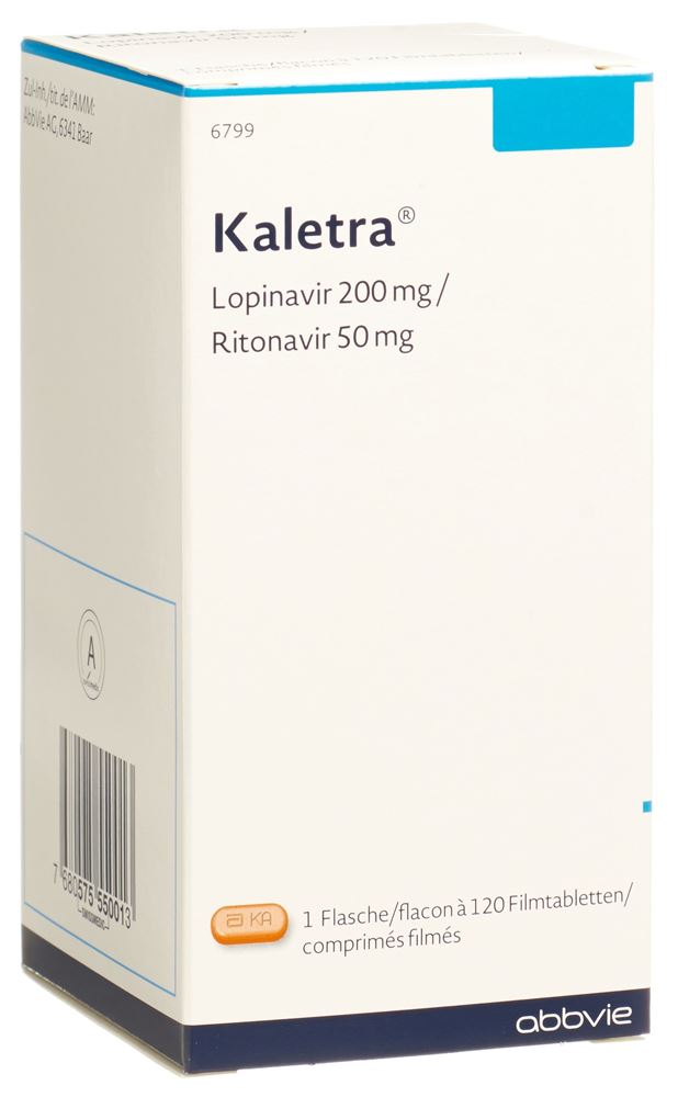 KALETRA Filmtabl 200mg/50mg Ds 120 Stk, Hauptbild