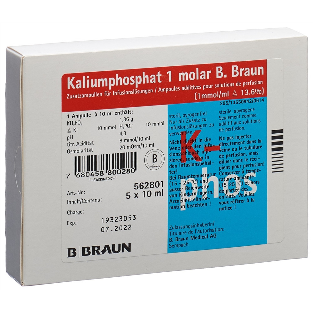 PHOSPHATE DE POTASSIUM 1 molar Braun, Hauptbild