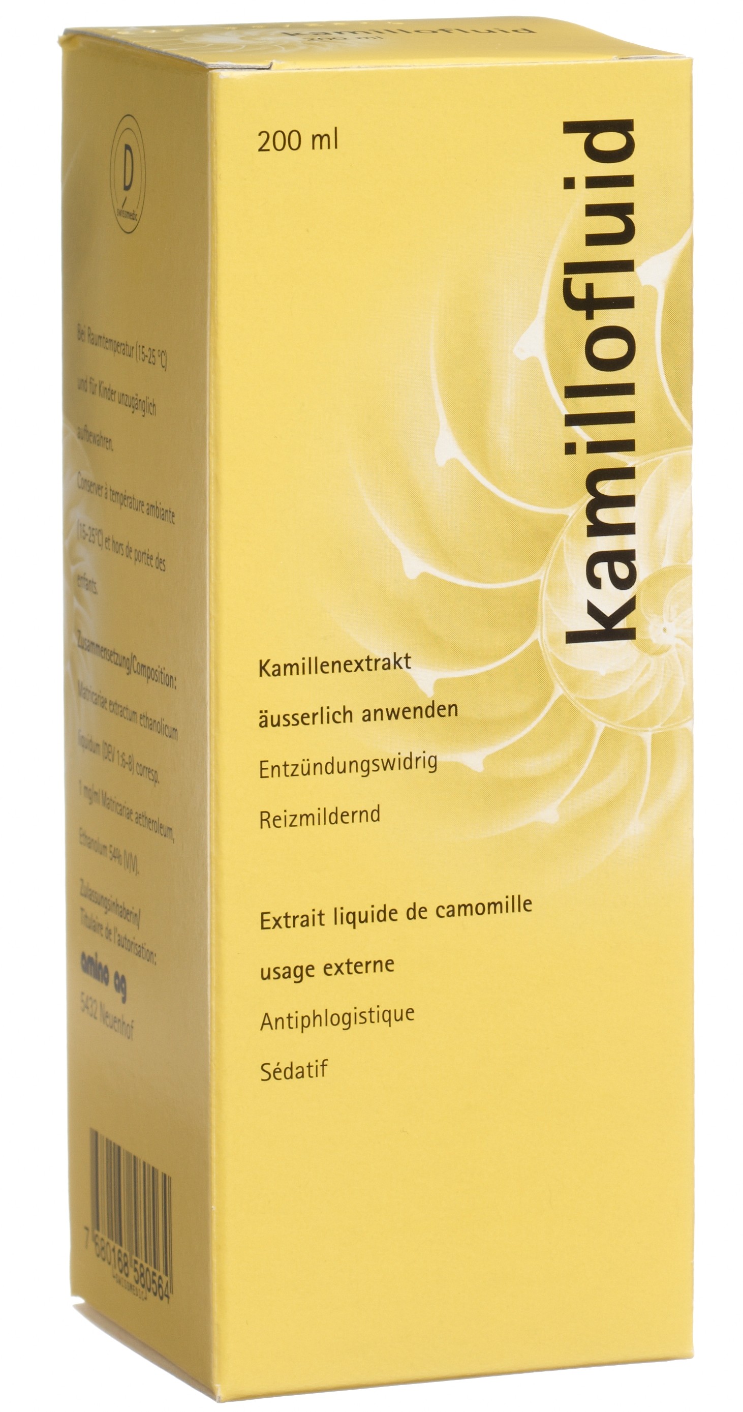 KAMILLOFLUID liq 200 ml, image principale