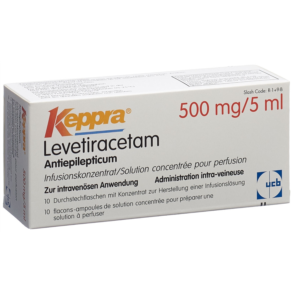 KEPPRA conc perf 500 mg/5ml flac 5 ml, image principale