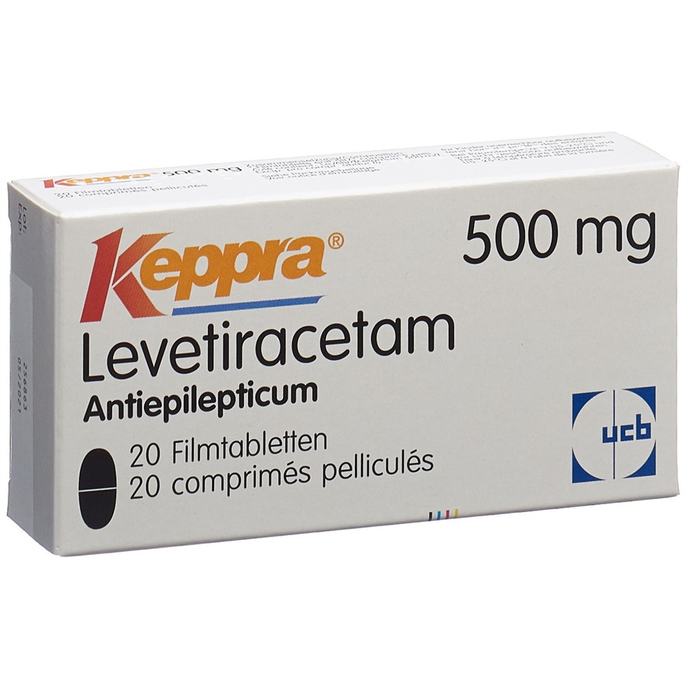 KEPPRA cpr pell 500 mg blist 20 pce, image principale