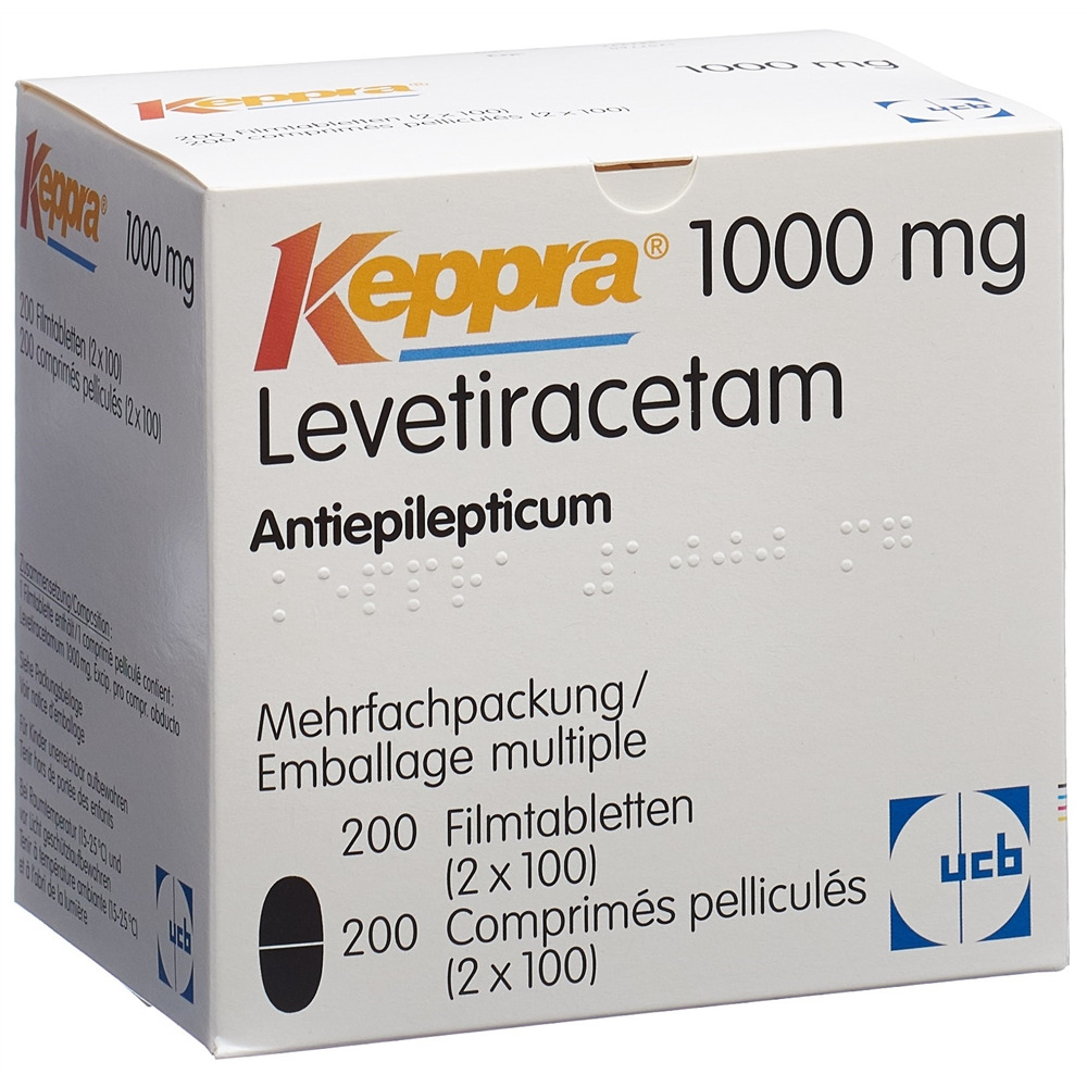 KEPPRA Filmtabl 1000 mg Blist 100 Stk, Hauptbild