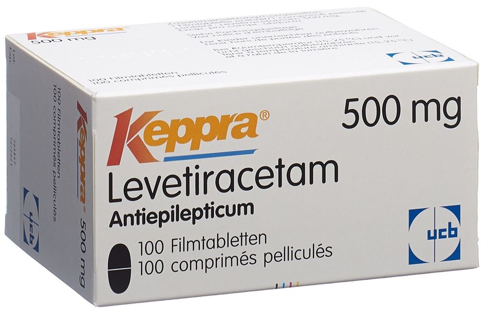 KEPPRA Filmtabl 500 mg Blist 100 Stk, Hauptbild