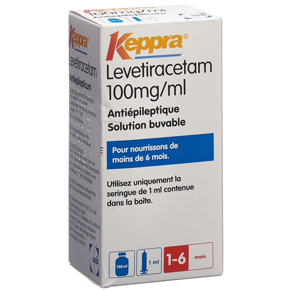 KEPPRA Lös 100 mg/ml Applikationsspritze 1 ml Fl 150 ml, Bild 2 von 2