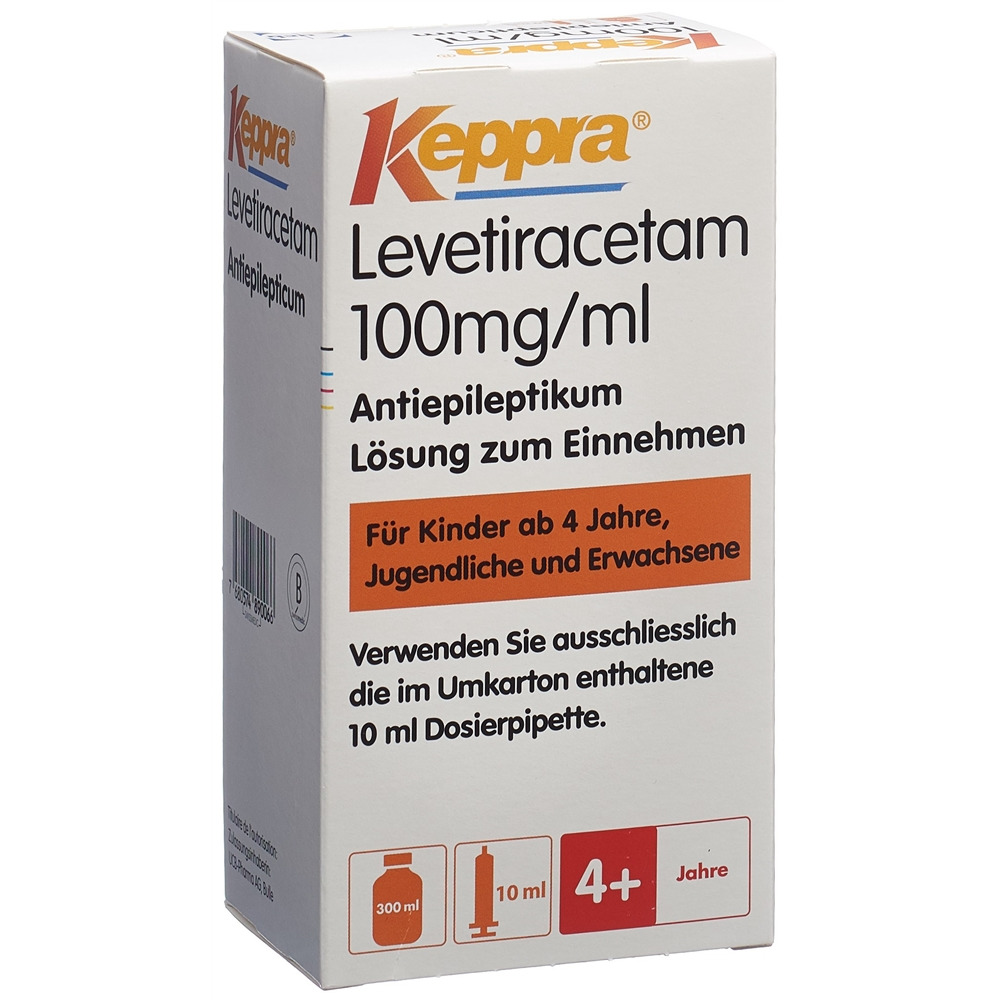 KEPPRA Lös 100 mg/ml Dosierpipette 10 ml Fl 300 ml, Hauptbild