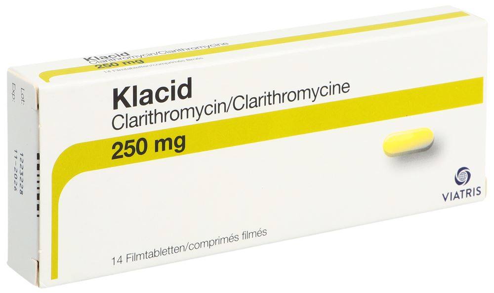 KLACID cpr pell 250 mg blist 14 pce, image principale