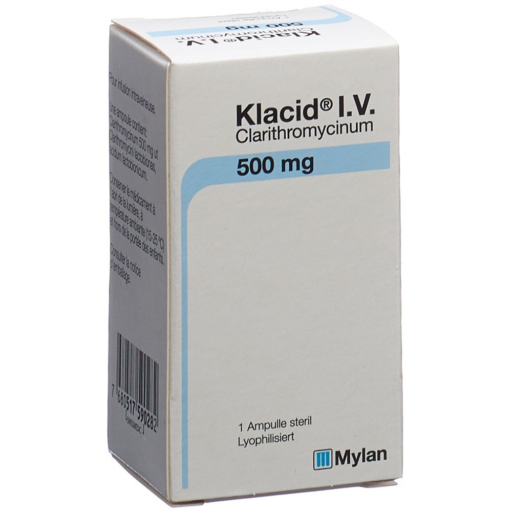 KLACID subst sèche 500 mg i.v. amp 1 pce, image principale