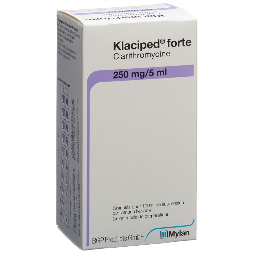 KLACIPED Forte 250 mg/5ml, image 2 sur 2