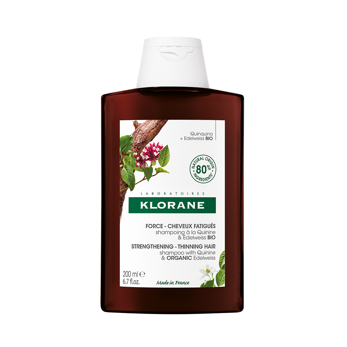 Klorane Chinin Edelweiss Shampoo, Hauptbild