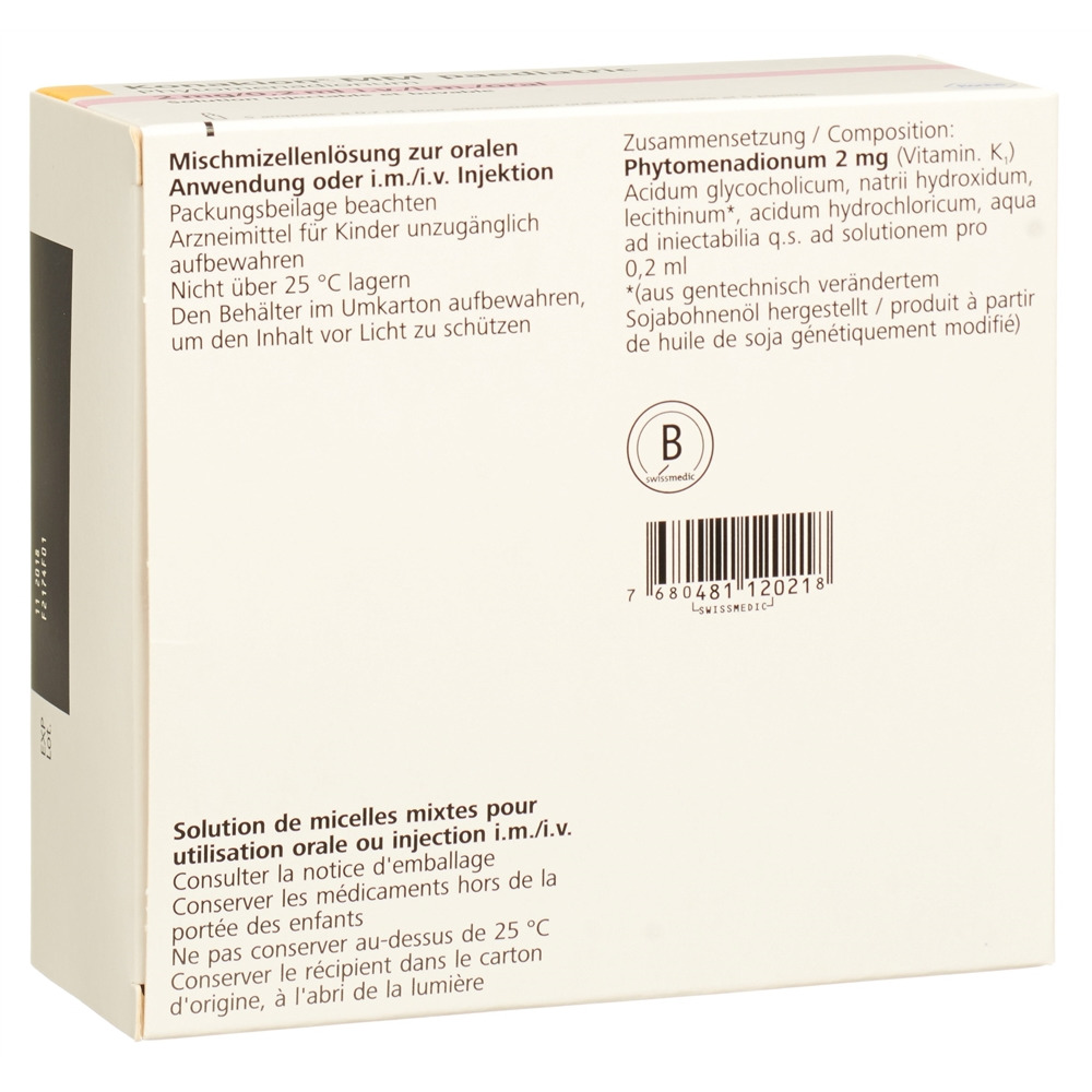 KONAKION MM paediatric 2 mg/0.2ml, Bild 2 von 2