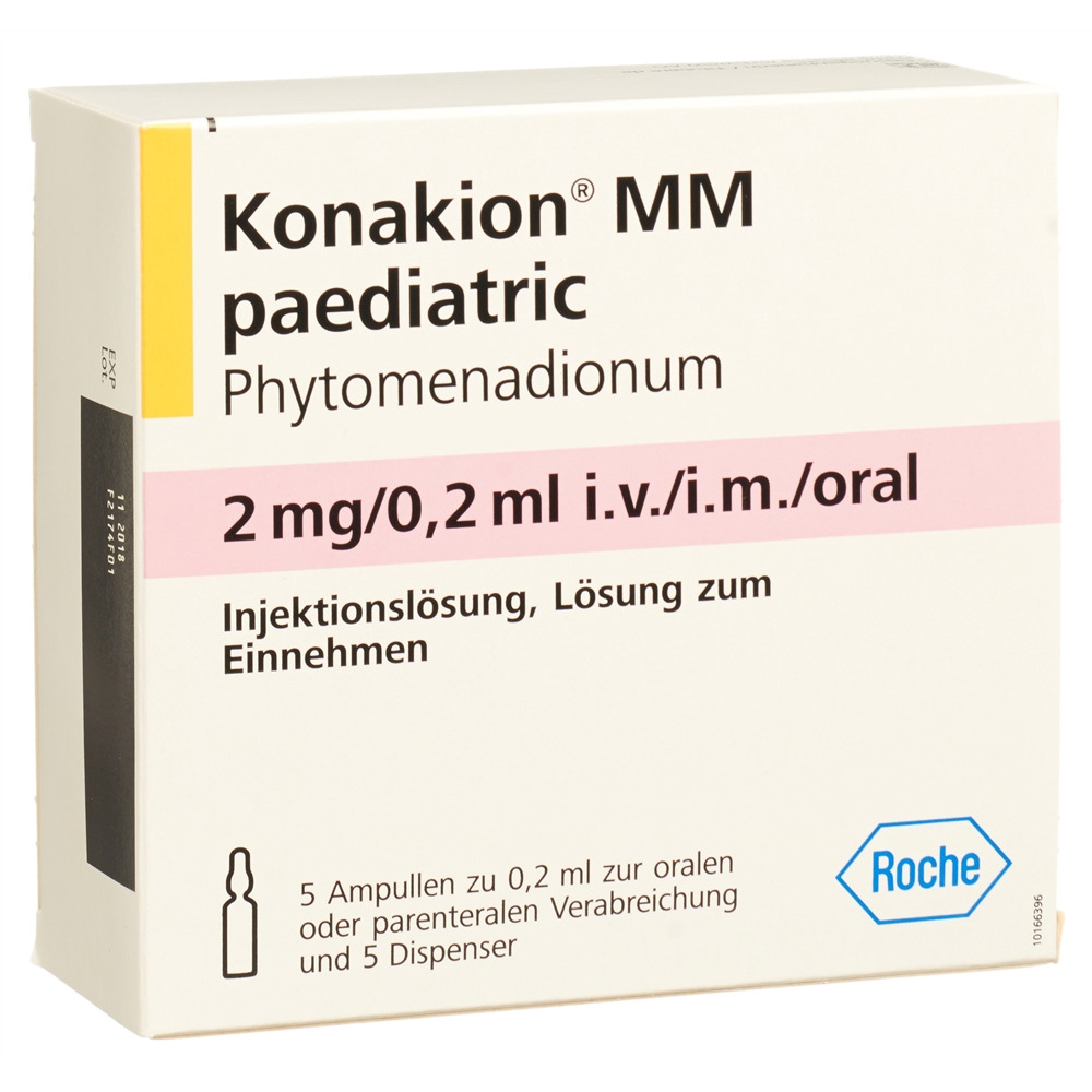 KONAKION MM paediatric 2 mg/0.2ml, Hauptbild