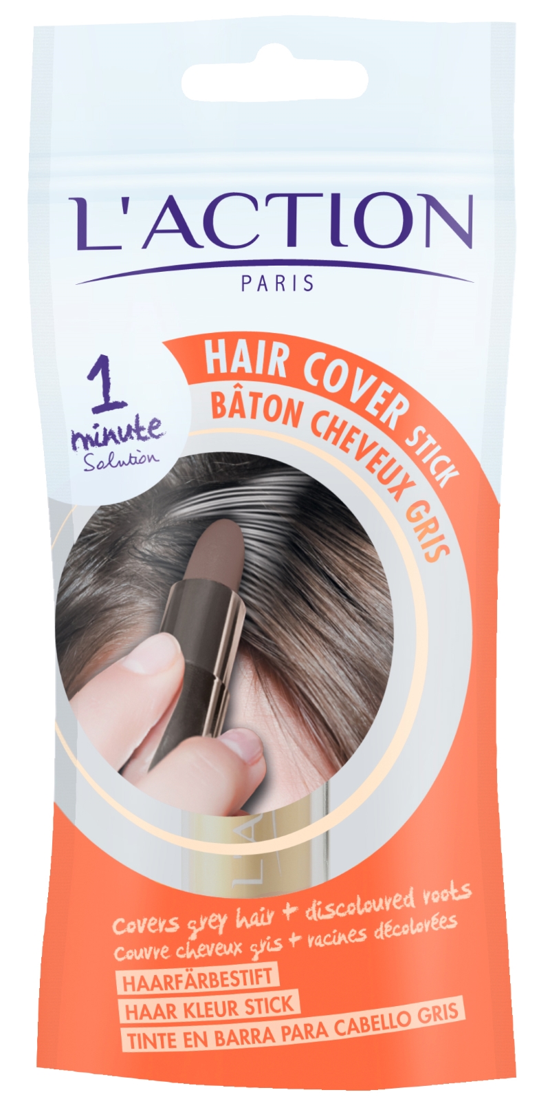 L'ACTION COSMETIQUE bâtonnet cheveux gris