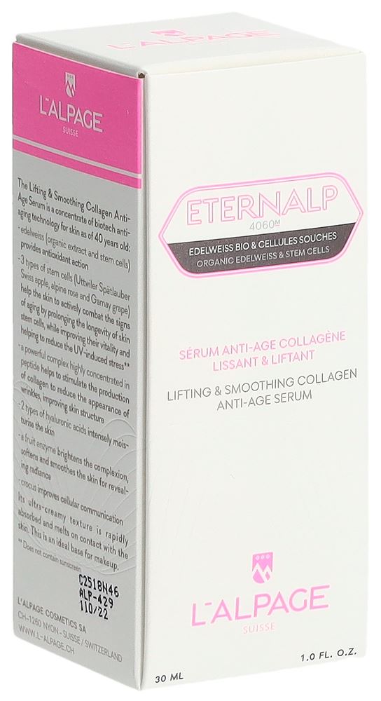 L'ALPAGE Eternalp 4060m sérum anti-âge liftant