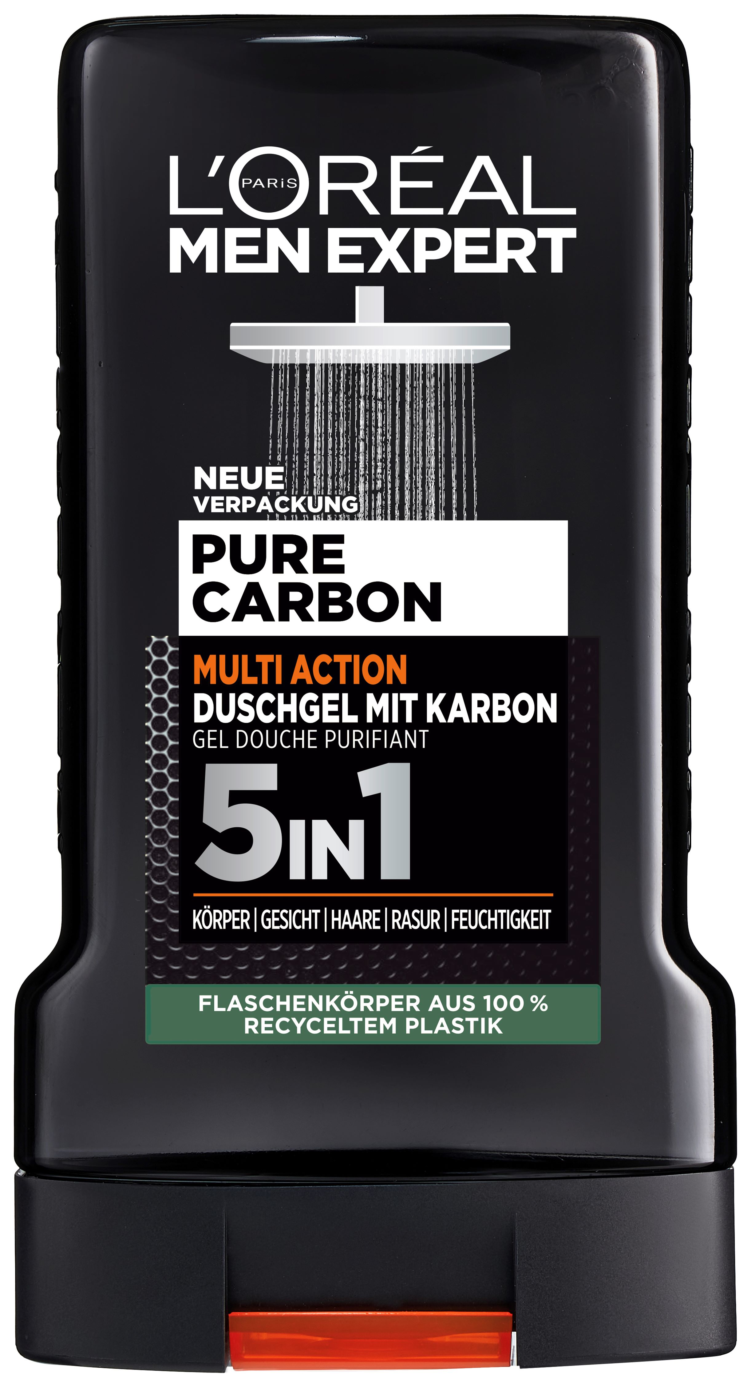L'OREAL PARIS Carbon Clean Karbonduschgel 5 in 1 Multi Action Waschgel