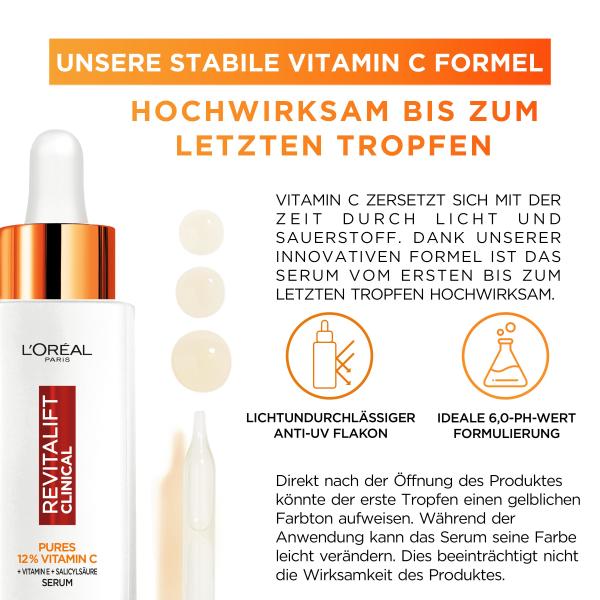 L'OREAL PARIS Revitalift Clinical 12% pures Vitamin C Serum, Bild 5 von 5