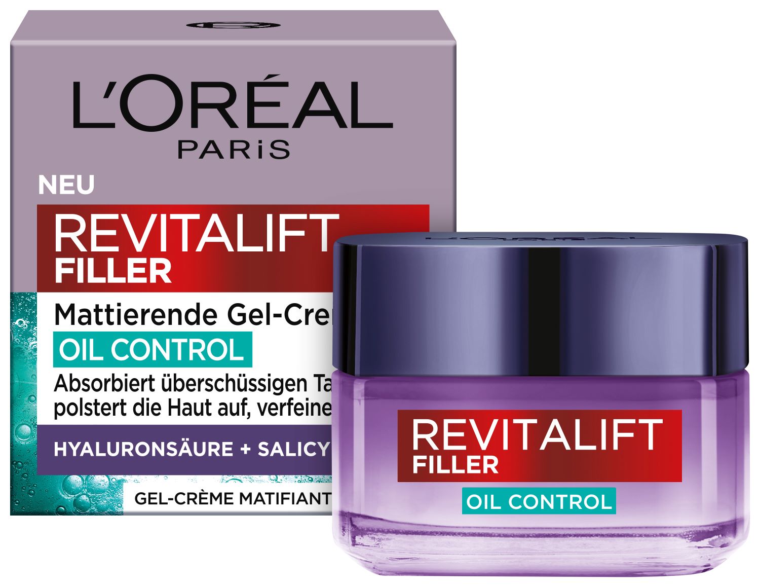 L'OREAL PARIS Revitalift Filler Gel-Creme Oil Control, image 2 sur 5