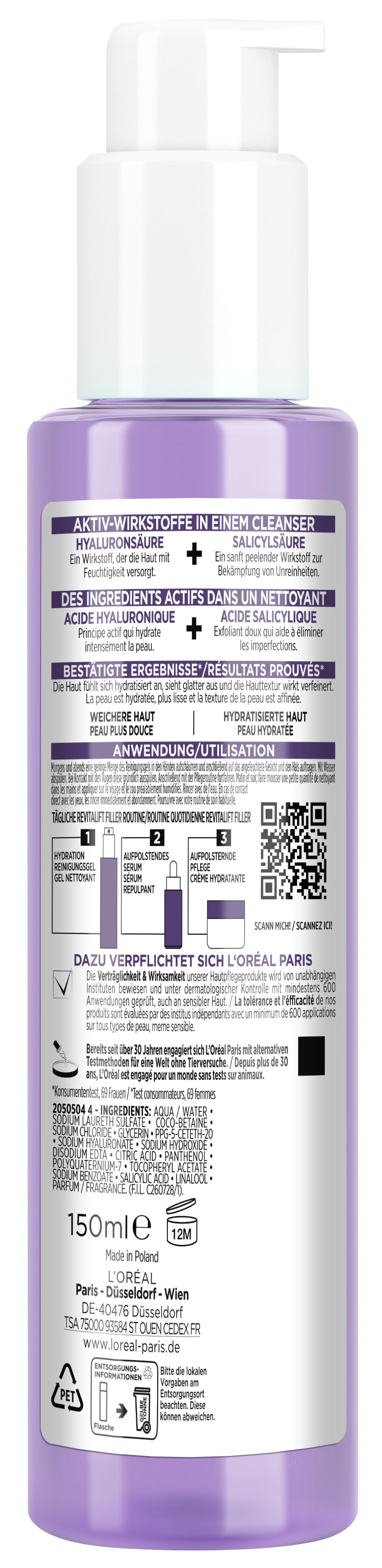 L'Oréal Paris Maquillage Revitalift Hydration Reinigungsgel, image 2 sur 2