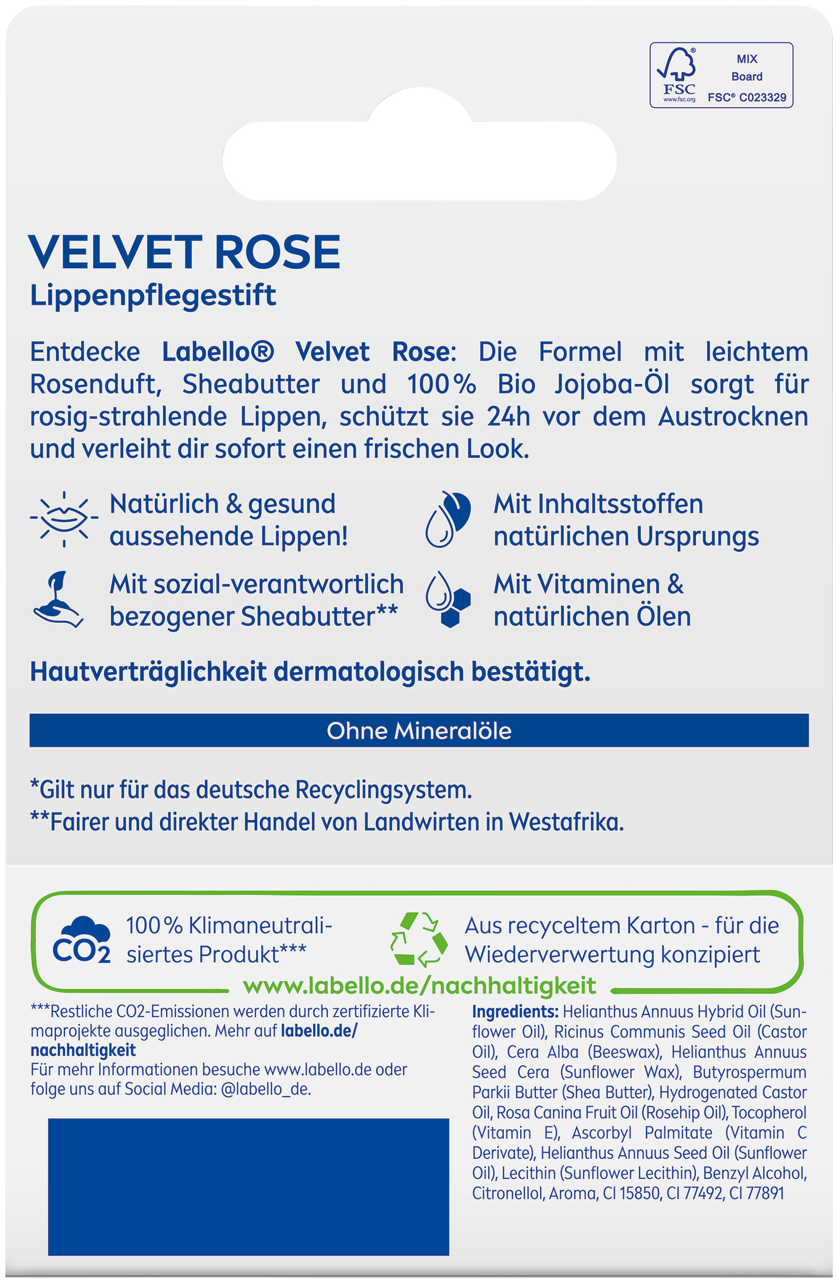 Labello stick Velvet Rose stick 4.8 g, image 3 sur 3