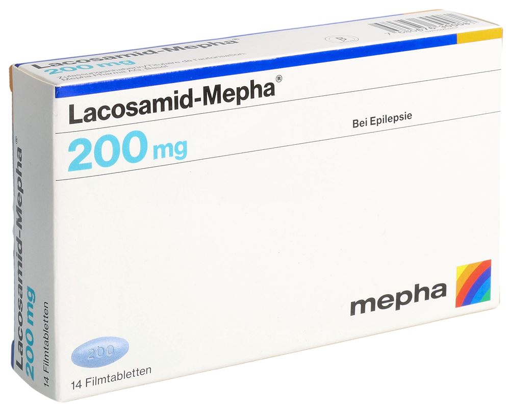 LACOSAMID Mepha 200 mg, Hauptbild